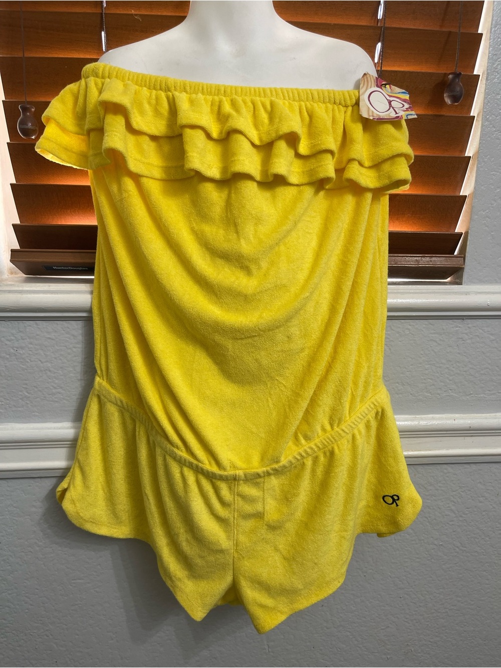 OP Bright Yellow romper cover up.